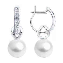 Серьги с английским замком из золота 792240