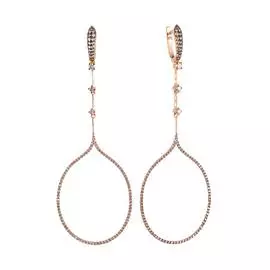 Серьги с английским замком из золота 8901752_SR_DN_PINK