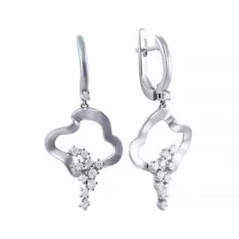 Серьги с английским замком из золота AAS-3831E_SR_WG