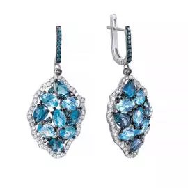 Серьги с английским замком из золота AAS-3964E_SR_DL_BT_LT_WG