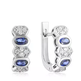 Серьги с английским замком из золота BC 127