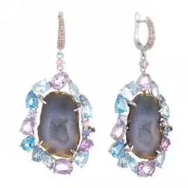 Серьги с английским замком из золота BE10006_DN_SM_J_MC_WG