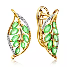 Серьги с английским замком из золота D0001145306000