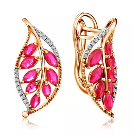 Серьги с английским замком из золота D0001151306000