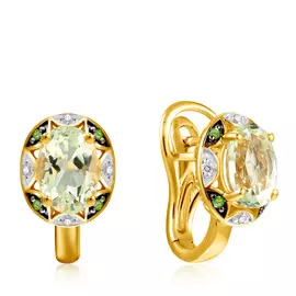 Серьги с английским замком из золота D0001425306