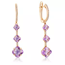 Серьги с английским замком из золота D0001551306000