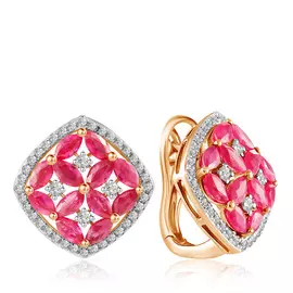 Серьги с английским замком из золота D0001661306000