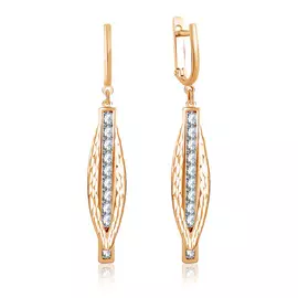 Серьги с английским замком из золота Д0268-024376