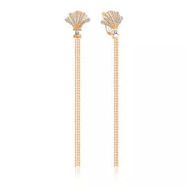 Серьги с английским замком из золота Д0268-027114