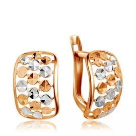 Серьги с английским замком из золота Д0268-027418