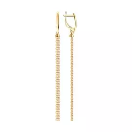 Серьги с английским замком из золота Д0268-028784