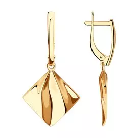 Серьги с английским замком из золота Д0268-029101