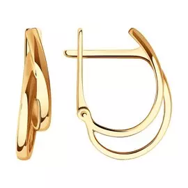 Серьги с английским замком из золота Д0268-029232