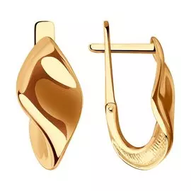 Серьги с английским замком из золота Д0268-029237