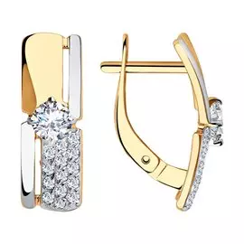 Серьги с английским замком из золота Д0268-51-120-00162-1