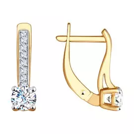 Серьги с английским замком из золота Д0268-51-120-00191-1