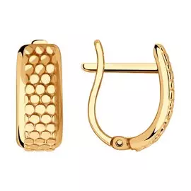 Серьги с английским замком из золота Д0268-51-120-00594-1