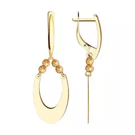 Серьги с английским замком из золота Д0268-51-121-01161-1