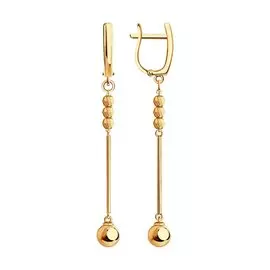 Серьги с английским замком из золота Д0268-51-121-01162-1