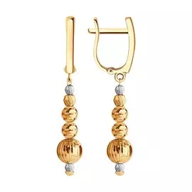 Серьги с английским замком из золота Д0268-51-121-01170-1