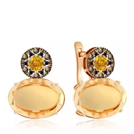 Серьги с английским замком из золота Д0268-724308