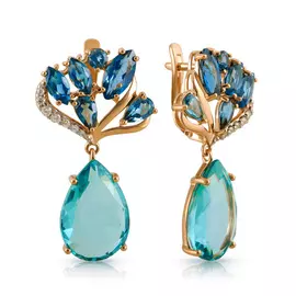 Серьги с английским замком из золота Д0268-724497