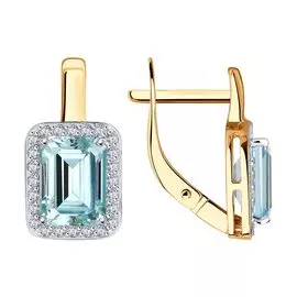 Серьги с английским замком из золота Д0268-81020517