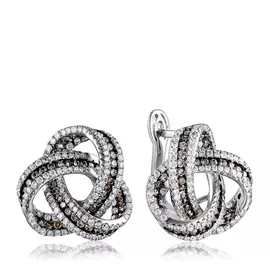 Серьги с английским замком из золота E002044