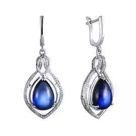 Серьги с английским замком из золота E01499AS4WT_SR_SA_WG