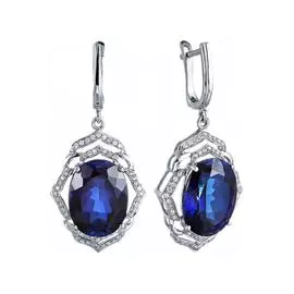 Серьги с английским замком из золота E01508AS4WT_SR_SA_WG