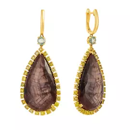 Серьги с английским замком из золота E111104A1-15_SR_DY_GSA_YG