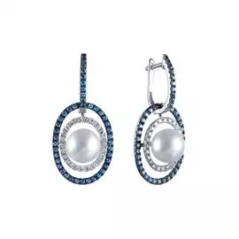 Серьги с английским замком из золота E34275G_SR_BT_WP_WG