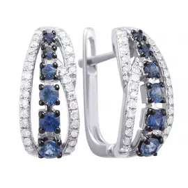 Серьги с английским замком из золота E50540A1S14WB001_SR_SA_WG