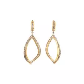 Серьги с английским замком из золота ED0945_SR_DN_YG