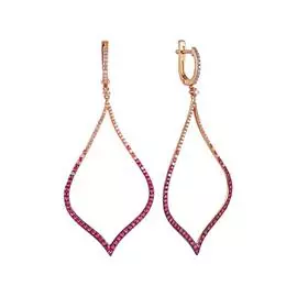 Серьги с английским замком из золота EE00798DSAP4R1_RU_PINK