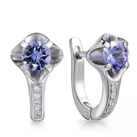 Серьги с английским замком из золота Г8869-66319850000