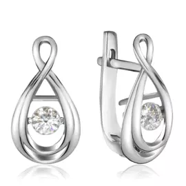 Серьги с английским замком из золота Г8869-RD66319045000