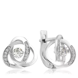 Серьги с английским замком из золота Г8869-RD66319333000