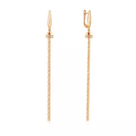 Серьги с английским замком из золота Э2972-01С1113277