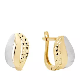 Серьги с английским замком из золота KNE0004