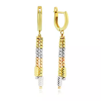 Серьги с английским замком из золота KP151