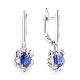 Серьги с английским замком из золота ЛэE49109