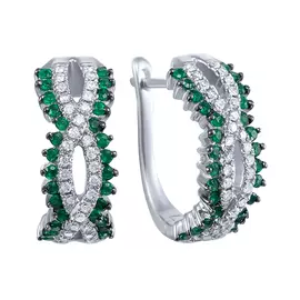 Серьги с английским замком из золота ME32422-WD-EM_EM_WG