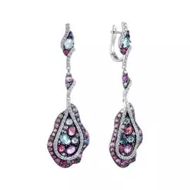 Серьги с английским замком из золота MKER0777_SM_MC_WG