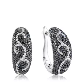 Серьги с английским замком из золота мзE07453