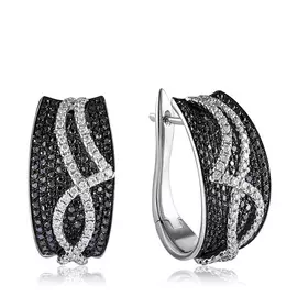 Серьги с английским замком из золота мзE07456