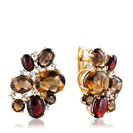 Серьги с английским замком из золота мзE 43205