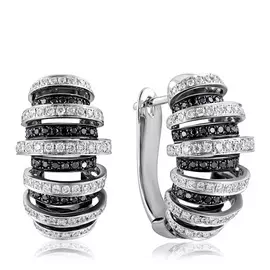 Серьги с английским замком из золота мзJ10172E