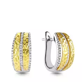 Серьги с английским замком из золота мзJ10368E