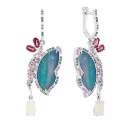 Серьги с английским замком из золота OMF2-85_WGDWDLPSOP_DL__WG